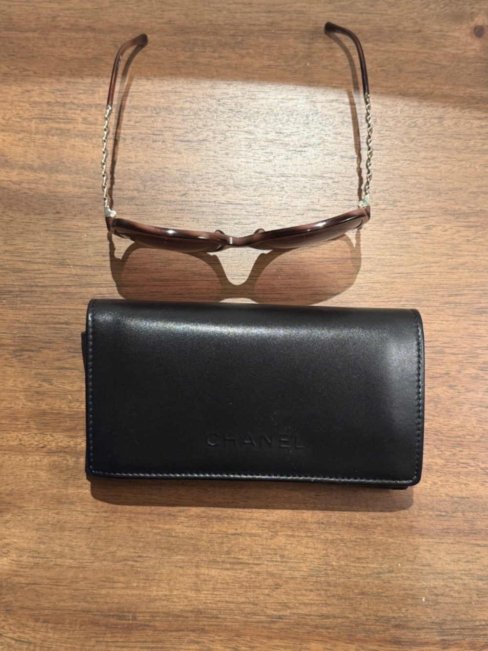 Chanel 5210-Q-A Square Chain Sunglasses – Brown / Gold - Picture 4 of 8